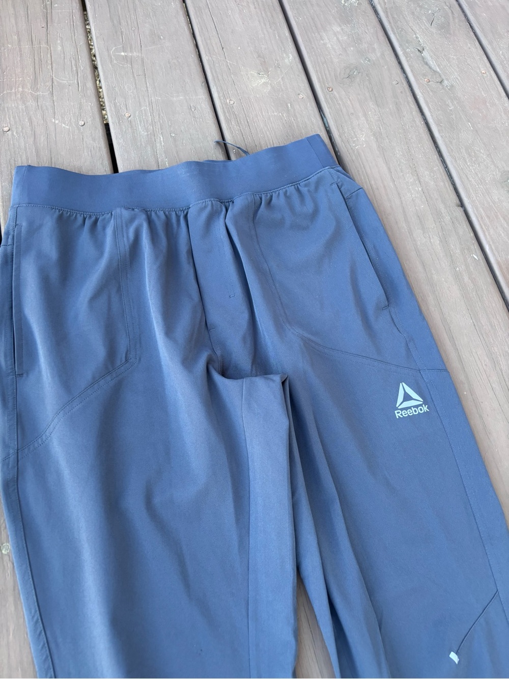 Reebok Mens Medium Navy Athletic Joggers - Picture 4 of 6